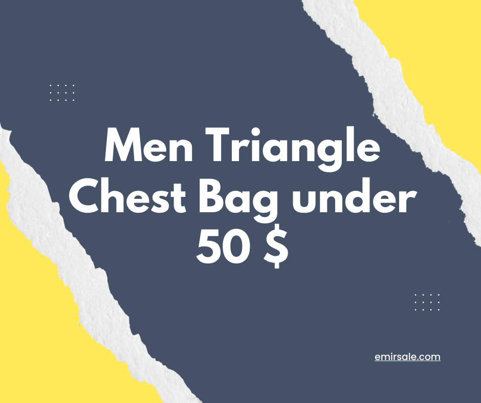 Men Triangle Chest Bag under 50 $